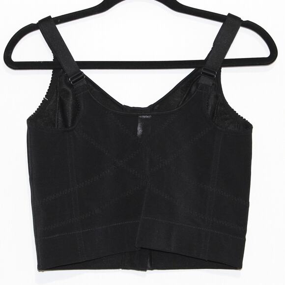 Elila 5415 Jacquard Soft-cup Front Hook Longline Bra Corset 38DD NWT - Picture 4 of 4